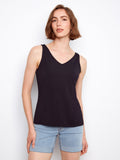 Débardeur réversible en tissu doux - Noir