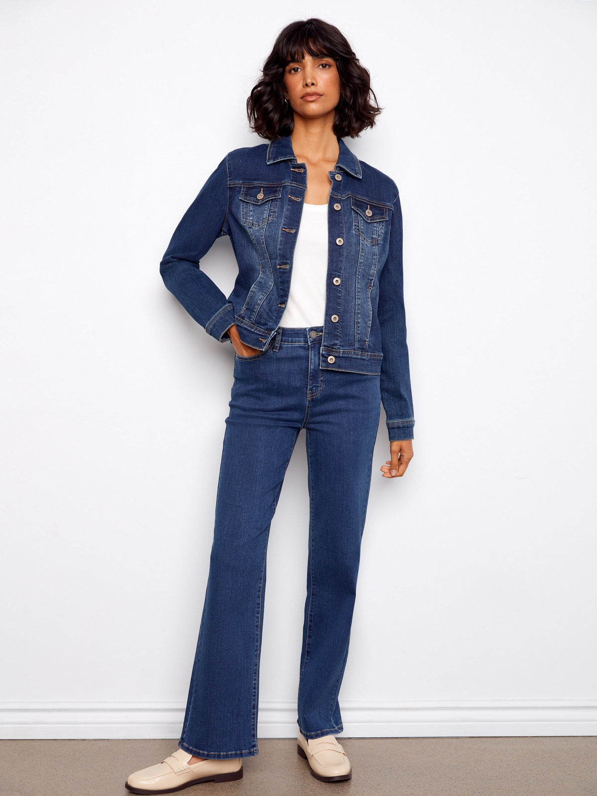 Veste en jean stretch - Indigo