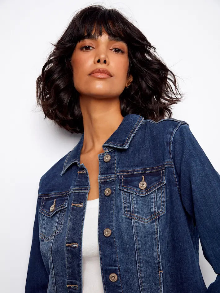 Veste en jean stretch - Indigo