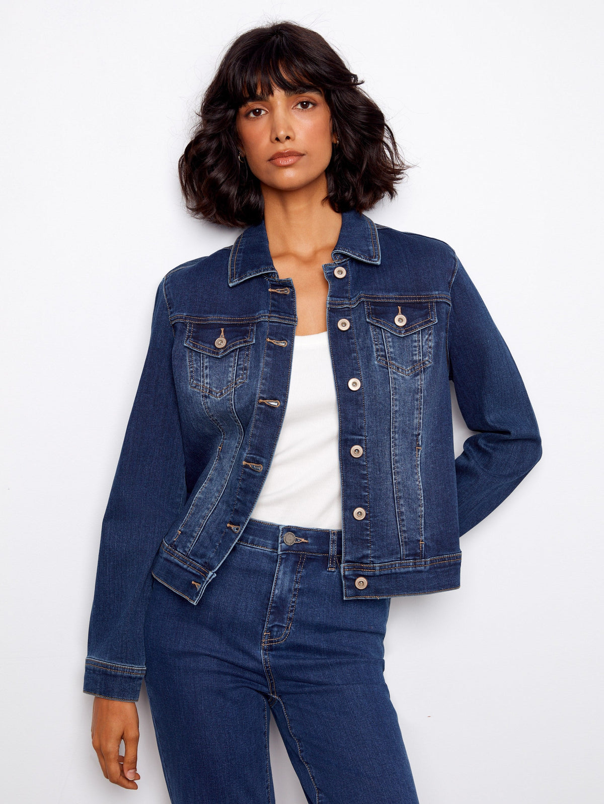 Veste en jean stretch - Indigo