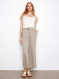 Pantalon de jogging ample en tissu doux - Sauge